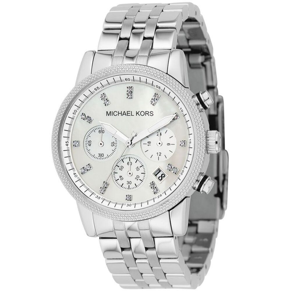 Michael Kors Women's Classic chronograph Mother of pearl Dial Watch - MK5020